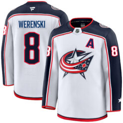 Zach Werenski Columbus Blue Jackets White Away Premium Jersey - All Stitched