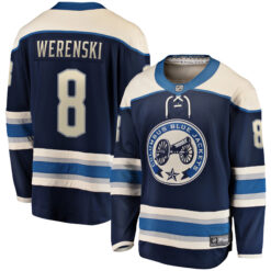 Zach Werenski Columbus Blue Jackets Blue Alternate Premium Jersey - All Stitched