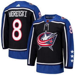 Zach Werenski Columbus Blue Jackets Black Reverse Retro 2.0 Primegreen Jersey - All Stitched