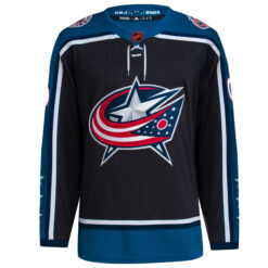 Alternative view of Adam Fantilli Columbus Blue Jackets Black Reverse Retro 2.0 Jersey - All Stitched