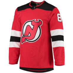 Alternative view of Jack Hughes New Jersey Devils Red Home Primegreen Jersey - All Stitched
