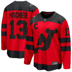 Nico Hischier New Jersey Devils Red 2024 NHL Stadium Series Jersey - All Stitched