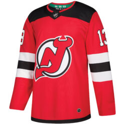Alternative view of Nico Hischier New Jersey Devils Red Home Primegreen Jersey - All Stitched