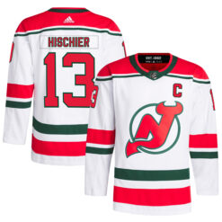 Nico Hischier New Jersey Devils White Primegreen Jersey - All Stitched