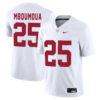 Steve Mboumoua Alabama Crimson Tide Football White Game Jersey - All Stitched