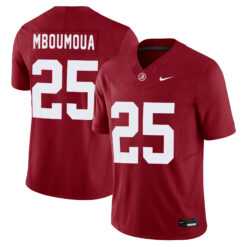 Steve Mboumoua Alabama Crimson Tide Football Crimson Jersey - All Stitched