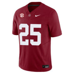 Alternative view of Steve Mboumoua Alabama Crimson Tide Football Crimson Jersey w/ SEC Patch - All Stitched