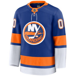 Alternative view of Custom New York Islanders Royal Home Premium Jersey - All Stitched