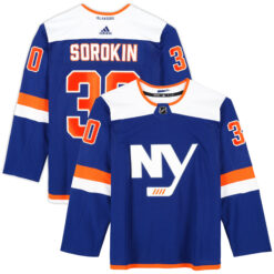 Ilya Sorokin New York Islanders Royal Alternate Jersey - All Stitched