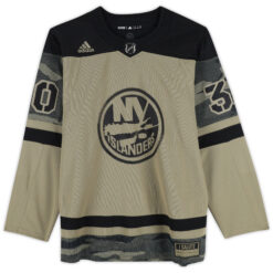 Alternative view of Ilya Sorokin New York Islanders Camo Military Appreciation Jersey - All Stitched