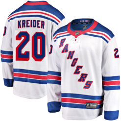 Chris Kreider New York Rangers White Away Premium Jersey - All Stitched