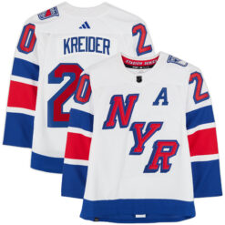 Chris Kreider New York Rangers White 2024 Stadium Series Jersey - All Stitched