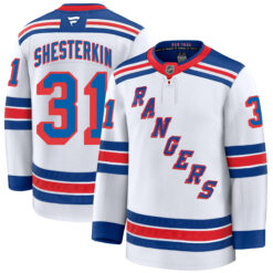 Igor Shesterkin New York Rangers White Away Premium Jersey - All Stitched
