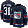 Igor Shesterkin New York Rangers Navy Alternate Premium Jersey - All Stitched