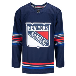 Alternative view of Igor Shesterkin New York Rangers Navy Alternate Primegreen Jersey - All Stitched