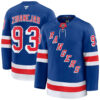 Mika Zibanejad New York Rangers Royal Home Premium Jersey - All Stitched