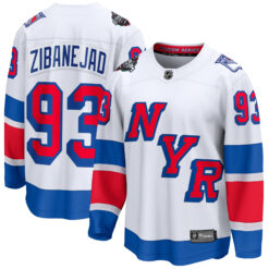 Mika Zibanejad New York Rangers White 2024 Stadium Series Jersey - All Stitched
