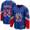 Mika Zibanejad New York Rangers Royal Special Edition 2.0 Jersey - All Stitched