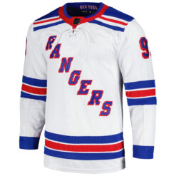 Alternative view of Mika Zibanejad New York Rangers White Away Primegreen Jersey - All Stitched