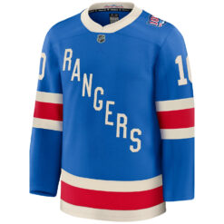 Alternative view of Artemi Panarin New York Rangers Blue Premium Centennial Jersey - All Stitched