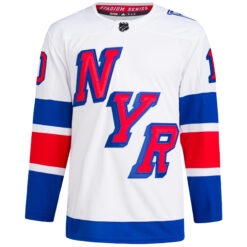 Alternative view of Artemi Panarin New York Rangers White 2024 Stadium Series Primegreen Jersey - All Stitched