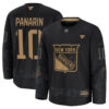 Artemi Panarin New York Rangers Black 2024 Military Appreciation Jersey - All Stitched