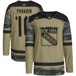 Artemi Panarin New York Rangers Camo Military Appreciation Jersey - All Stitched