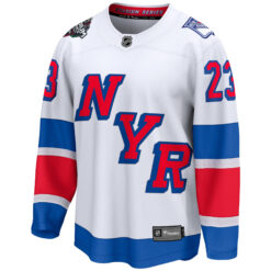 Alternative view of Adam Fox New York Rangers White 2024 Stadium Series Jersey - All Stitched