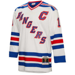 Alternative view of Mark Messier New York Rangers White Away Primegreen Jersey - All Stitched