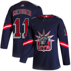 Mark Messier New York Rangers Navy Reverse Retro Primegreen Jersey - All Stitched