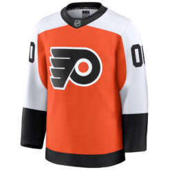 Alternative view of Custom Philadelphia Flyers Orange Home Premium Jersey - All Stitched