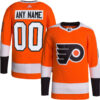 Custom Philadelphia Flyers Orange Home Primegreen Jersey - All Stitched