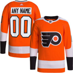Custom Philadelphia Flyers Orange Home Primegreen Jersey - All Stitched
