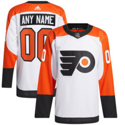 Custom Philadelphia Flyers White Away Primegreen Jersey - All Stitched