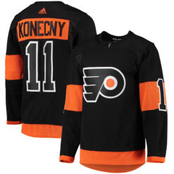 Travis Konecny Philadelphia Flyers Black Alternate Primegreen Jersey - All Stitched