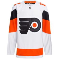 Alternative view of Travis Konecny Philadelphia Flyers White 2024 Stadium Series Primegreen Jersey - All Stitched