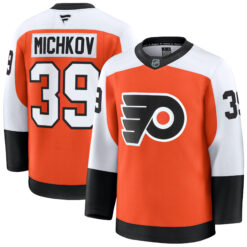 Matvei Michkov Philadelphia Flyers Orange Home Premium Jersey - All Stitched