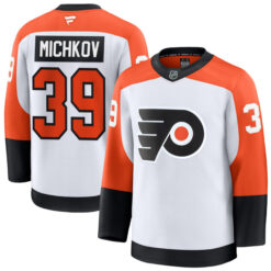 Matvei Michkov Philadelphia Flyers White Away Premium Jersey - All Stitched