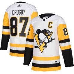 Sidney Crosby Pittsburgh Penguins White Away Primegreen Jersey - All Stitched
