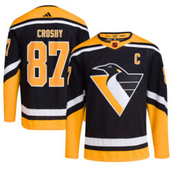 Sidney Crosby Pittsburgh Penguins Black Reverse Retro 2.0 Jersey - All Stitched