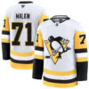 Evgeni Malkin Pittsburgh Penguins White Away Premium Jersey - All Stitched