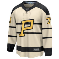 Alternative view of Evgeni Malkin Pittsburgh Penguins Cream 2023 Winter Classic Jersey - All Stitched