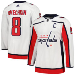 Alex Ovechkin Washington Capitals White Away Primegreen Jersey - All Stitched
