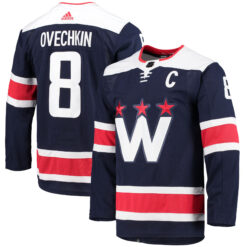 Alex Ovechkin Washington Capitals Navy 2nd Alternate Primegreen Jersey - All Stitched