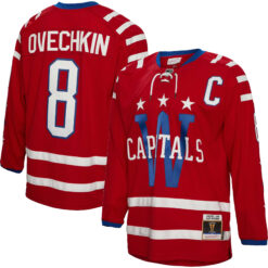 Alex Ovechkin Washington Capitals Red Captain Patch 2015 Winter Classic Blue Line Jersey - All Stitched