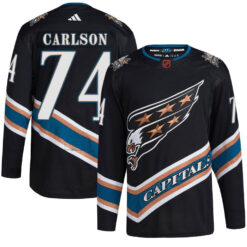 John Carlson Washington Capitals Black Alternate Primegreen Jersey - All Stitched