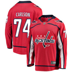John Carlson Washington Capitals Red Home Jersey - All Stitched