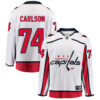 John Carlson Washington Capitals White Away Jersey - All Stitched