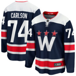 John Carlson Washington Capitals Black Alternate Jersey - All Stitched