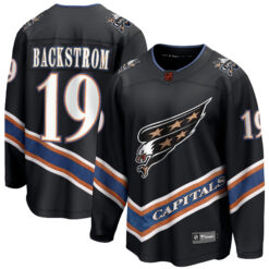 Nicklas Backstrom Washington Capitals Black Alternate Breakaway Jersey - All Stitched